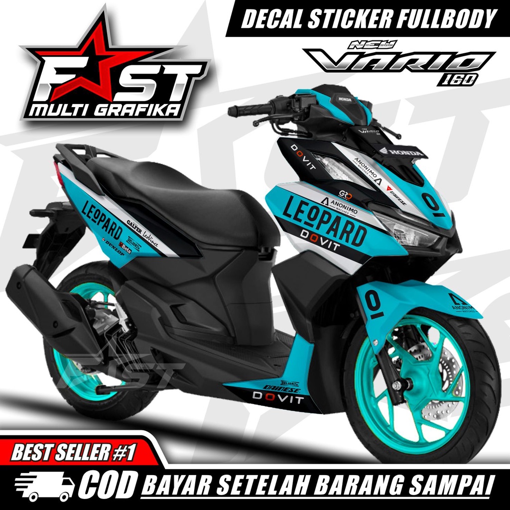 ⭐⭐⭐⭐⭐ (COD) decal vario new 160 2022 stiker striping vario 160 stiker fullbody honda vario 160 stike