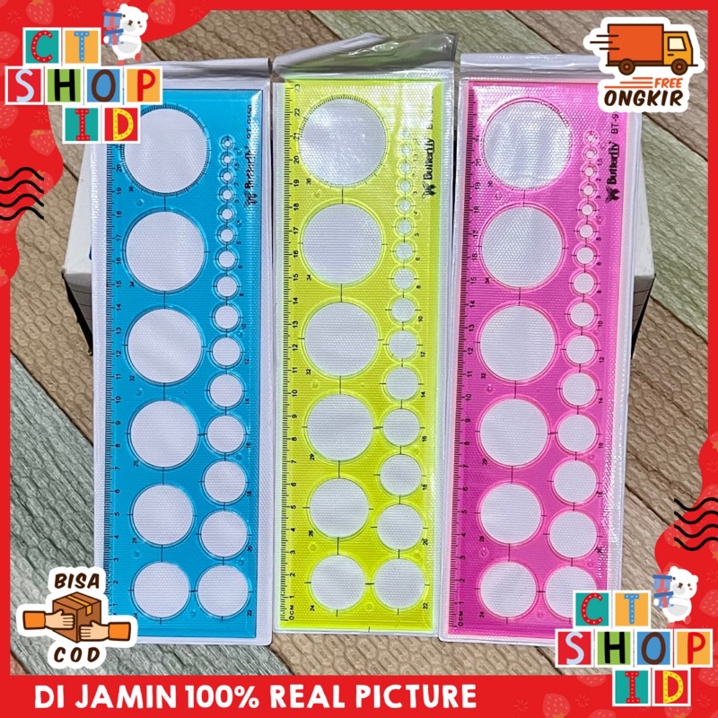 

CTShopID Penggaris BULAT BESAR Butterfly 9150