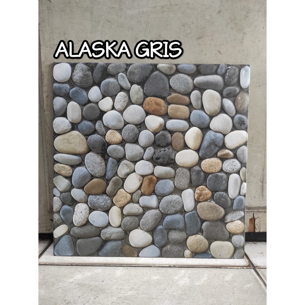 Keramik Mulia 40x40 Alaska Gris - Kasar