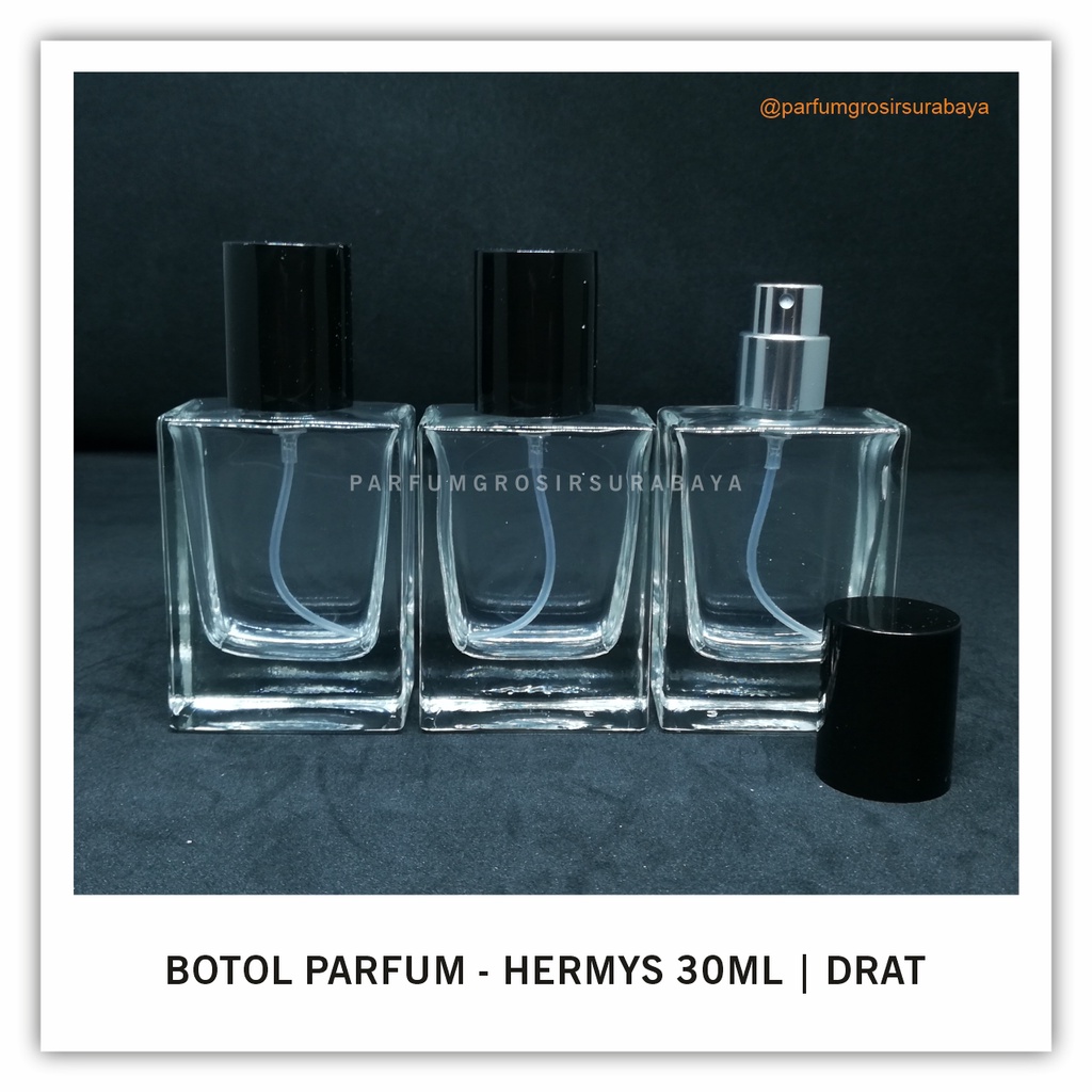 Botol Parfum - Hermys 30ml | Drat | Tutup Hitam