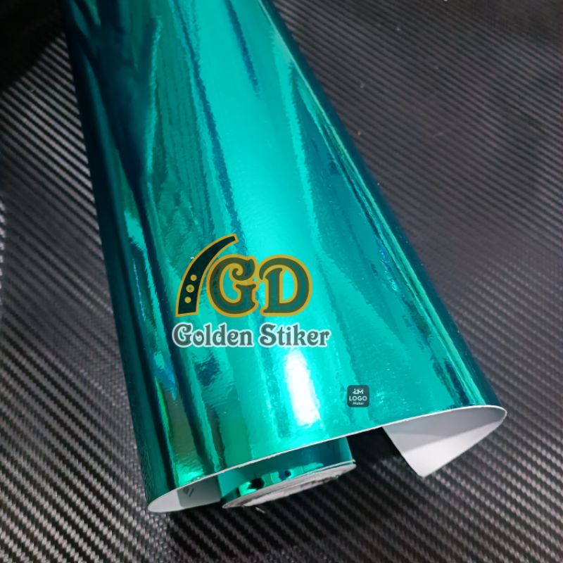 Stiker Hijau Tosca Metalik Chrome Skotlet Hijau Tosca Metalik Chrome Stiker Skolet Motor Stiker Skot