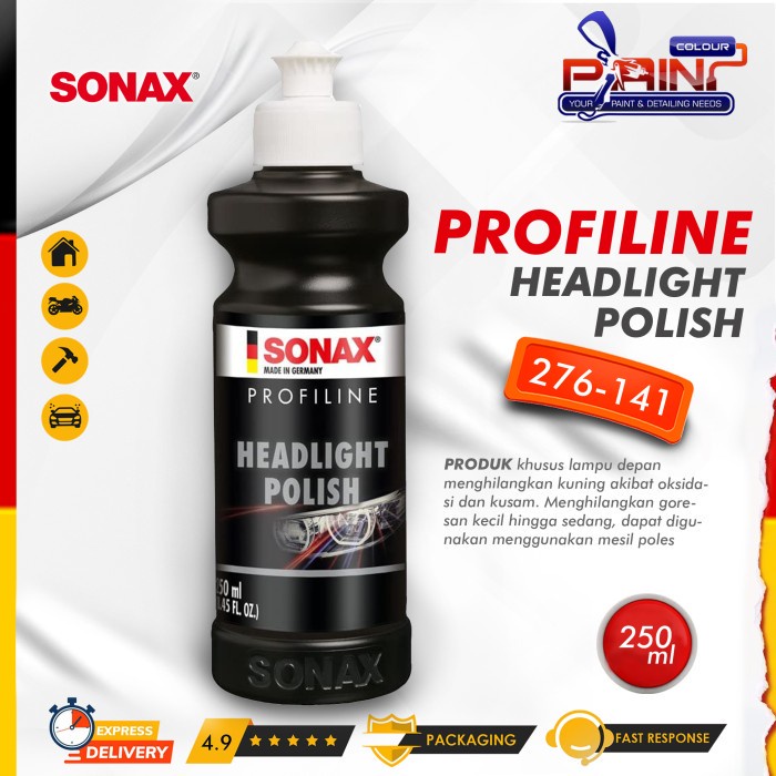 SONAX Profiline Headlight Polish 276-141 250ml Poles Mika Lampu