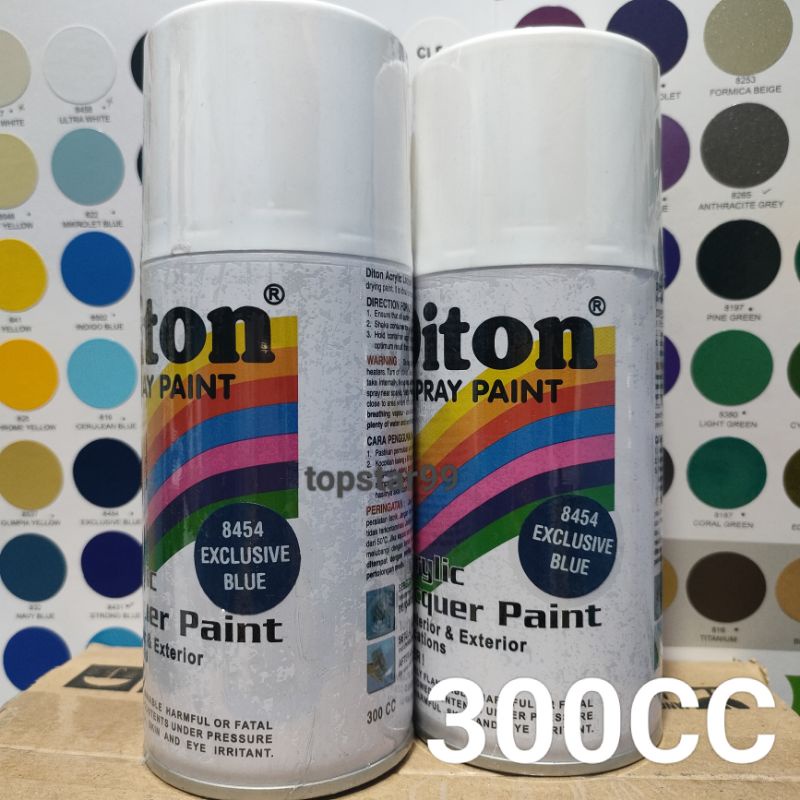 Pilok Pilox Cat Semprot Diton Exclusive Blue 8454 Biru Tua Glossy 300cc Spray Paint