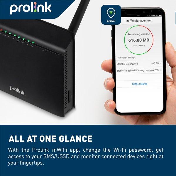 Prolink Sim 4G Lte Unlock Fixed Line Modem Wifi Router Cat 6 Dual Band - Dl7303
