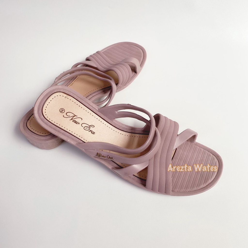 Sandal selop karet wanita slip on new era LB 10051