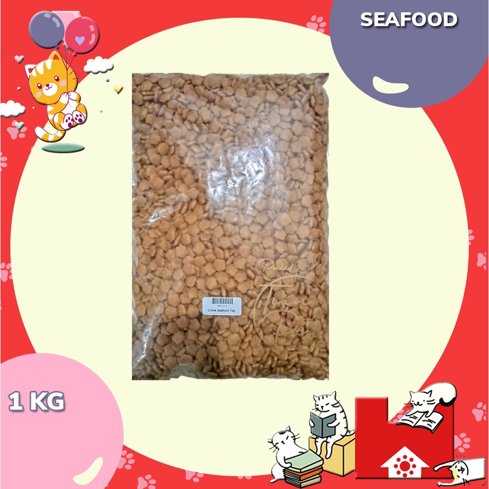 Makanan kucing kering CUTIES CATZ 1KG