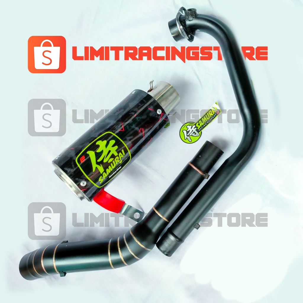 KNALPOT RACING SAMURAI KARBON FORGED ORI PNP VIXION R15 V2 V3 SATRIA FU CBR150 CB150 SONIC MEGAPRO