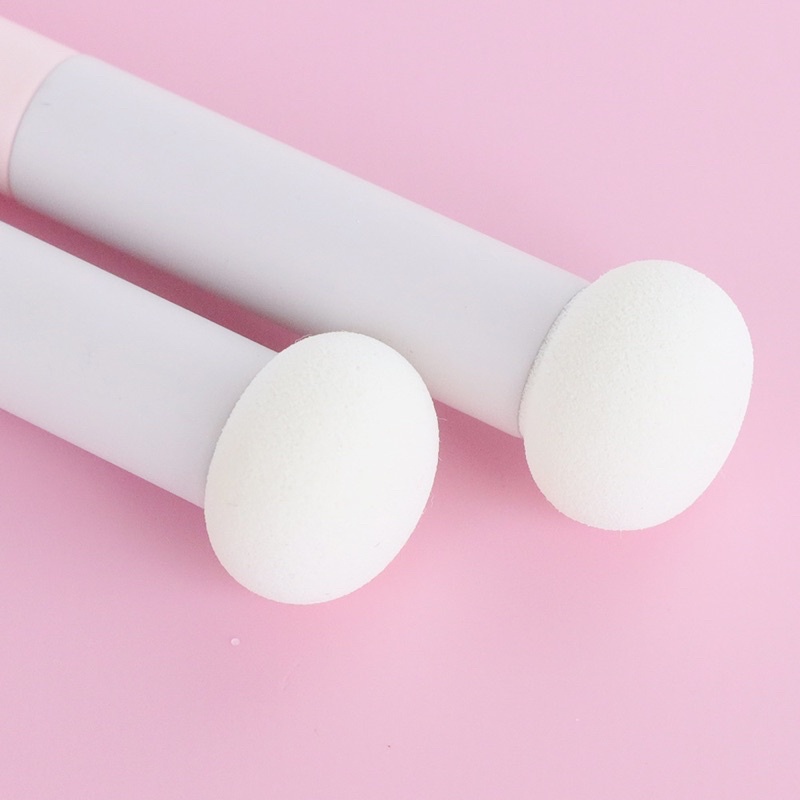Small Mushroom Concealer Brush For Spots Acne Marks Dark Circles Soft Sponge Powder Puff Wet &amp; Dry Use Contour Makeup Brushes