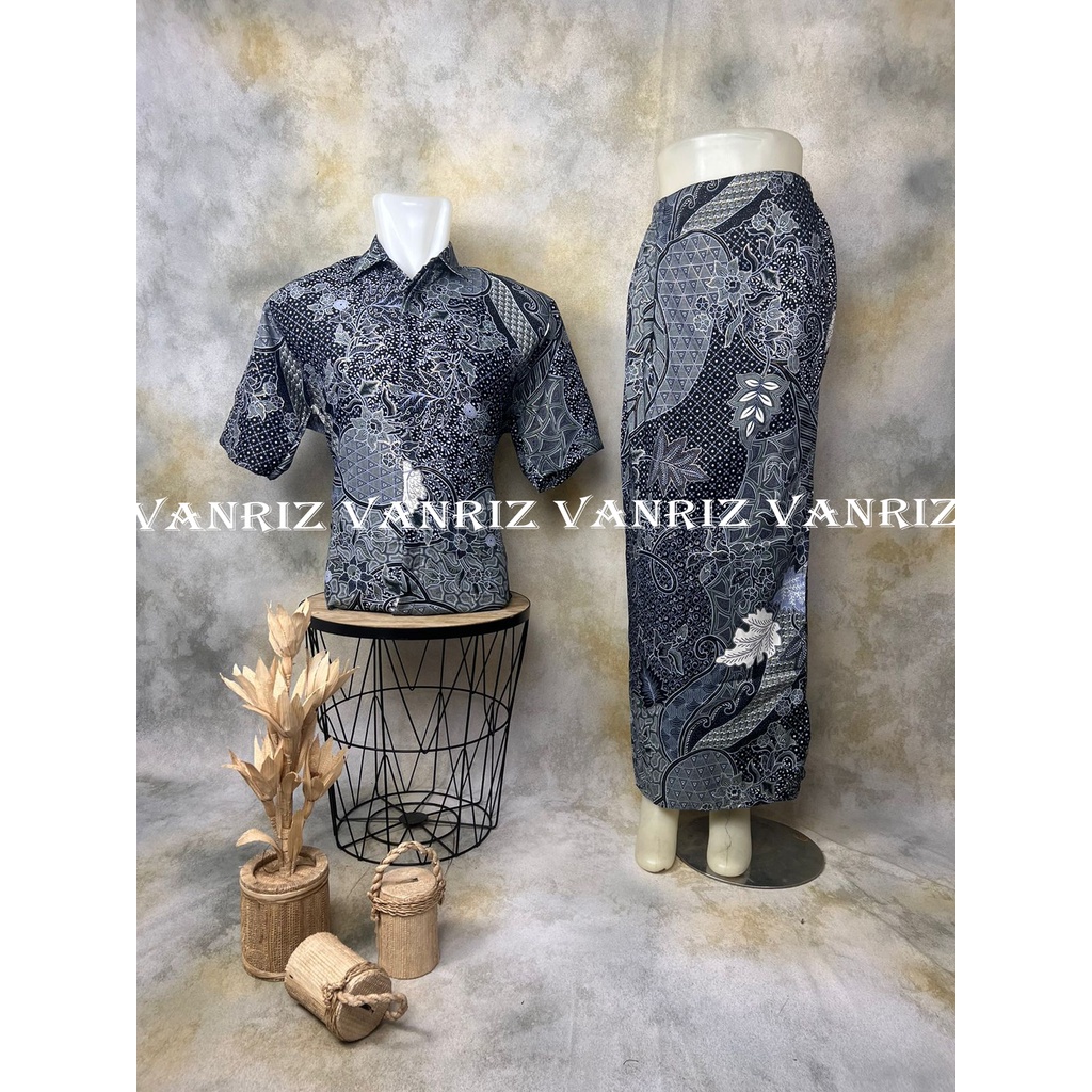 BATIK COUPLE / BAJU BATIK COUPLE / BATIK SET / BATIK LENGAN PENDEK / BATIK COUPLE ROK SPAN / ROK SPAN BATIK COUPLE / ROK SPAN BATIK