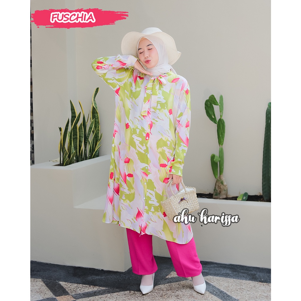 One Set Summer Series Aku Karissa - Long Tunik Set Kulot Wanita