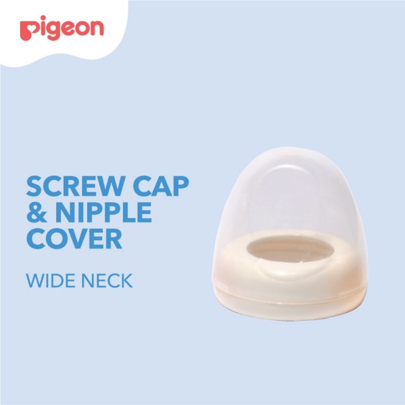 Pigeon Screw Cap And Nipple Cover Wide Neck - Tutup Botol Bayi Pigeon