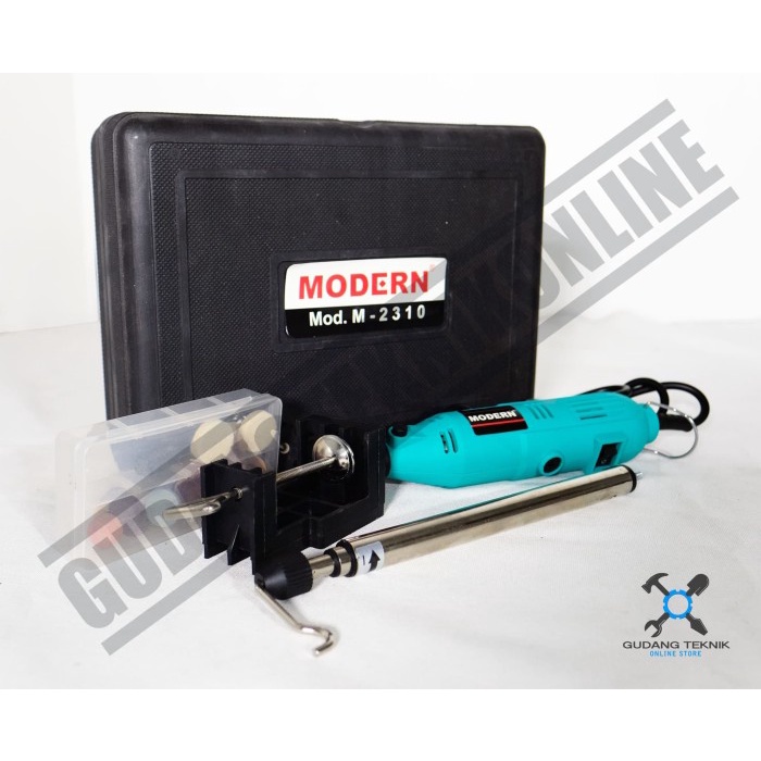 Electric Mini Die Grinder 135 Watt M2310 MODERN / Mesin Bor Mini Grinder Tuner Gerinda Mini Listrik 135W M 2310 MODERN