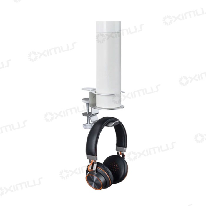 Headphone Hanger Glass Cup Holder Deskmount Jepit Meja OXIMUS C70S