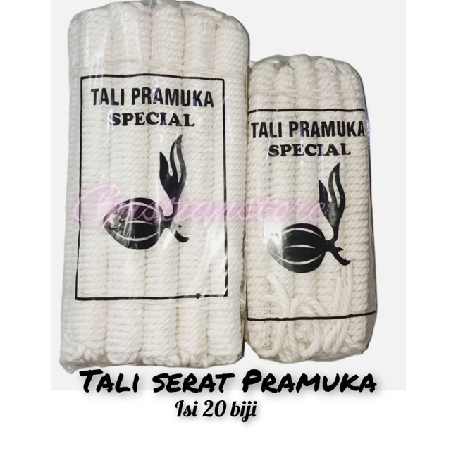 Tali serat Pramuka 20 biji panjang 5 meter tali tenda