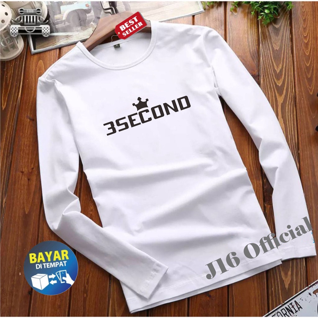 Kaos Panjang Pria Terlaris Terbaru Kaos Distro Premium 3SECOND