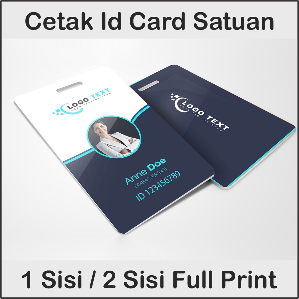 Jual Bisa Satuan Cetak Name Tag Karyawan Custom Id Karyawan Murah