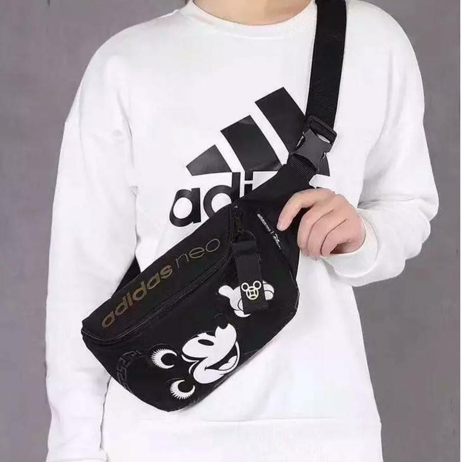 ((C-8&1㊚)) HANABI waistbag MICKEY NEO Tas waistbag cewek cowok tas waistbag kekinian langsung kirim