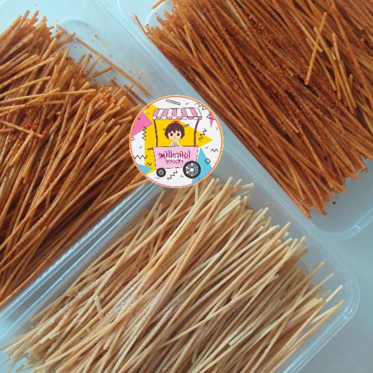 

Mie Lidi Kriuk Biting Jajanan Jadul SD Kemasan Box Isi 150gr ↚