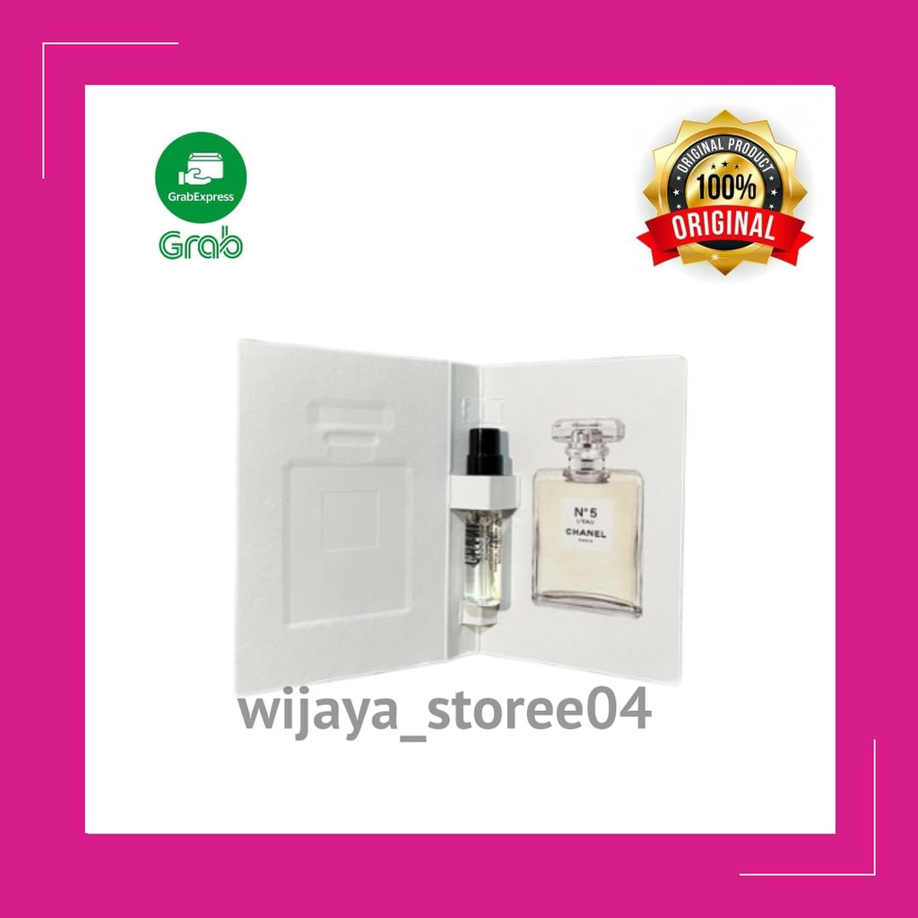 VIAL PARFUM CHANEL NO 5 L'EAU CHANEL FOR WOMEN EDT 2ML ORIGINAL CHANEL
