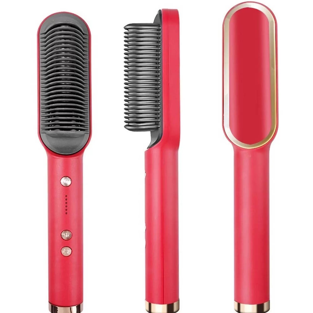Catokan Sisir Pelurus Rambut Hair Straightener Curler 2 In 1 T909B - Sisir Catok Listrik Curly RambutUntuk Lurus Catokan Pelurus Permanen Catokan Sisir Pelurus Rambut Hair Straightener Curler 2 In 1 T909B - Sisir Catok Listrik Curly Rambut Untuk Lurus Cat