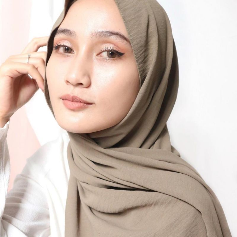 [Fashion Muslim] PASHMINA CRINKLE airflow premium | hijab jumbo kekinian terlaris