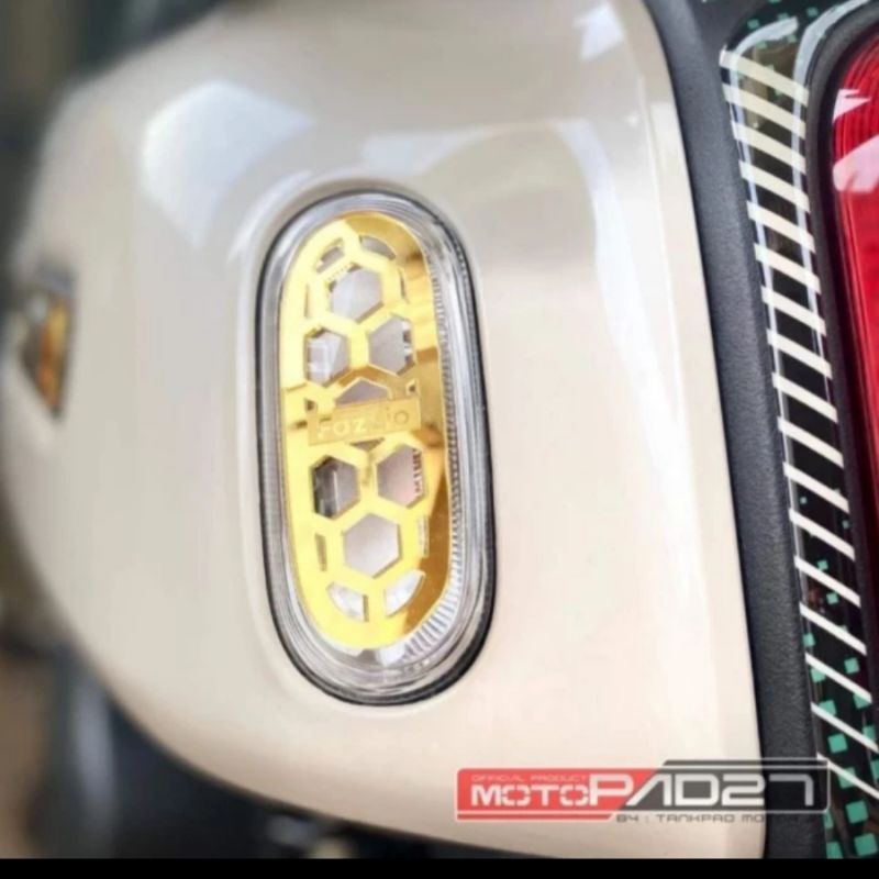 Garnish lampu sen fazzio cover lampu sen fazzio depan belakang fazzio