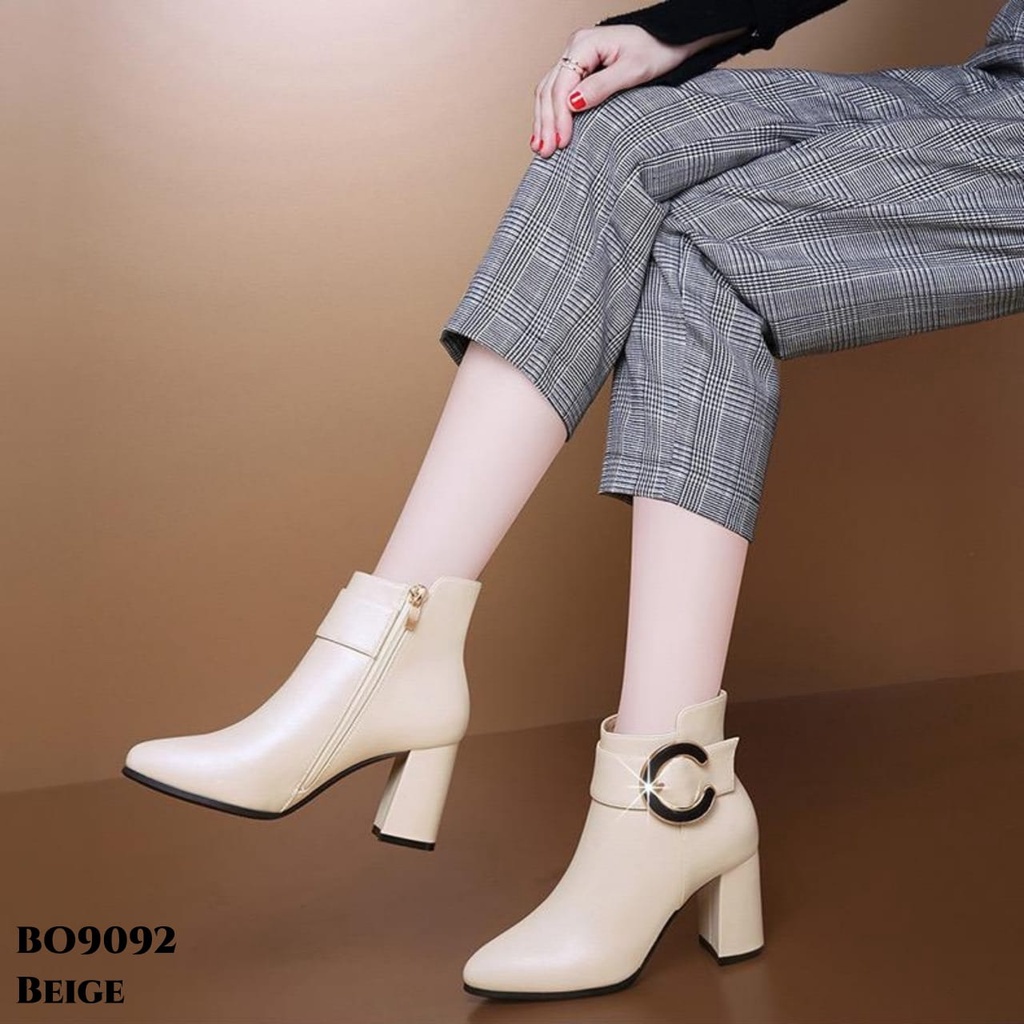 PRF Sepatu Boots Flat Fashion Korean BO9092