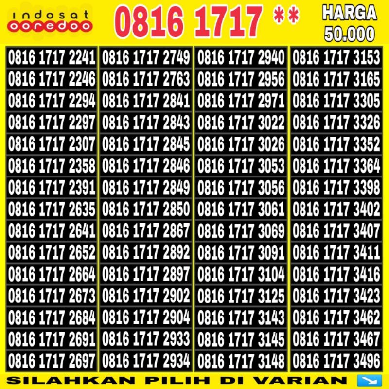 Nomor cantik indosat Kartu Perdana no cantik indosat