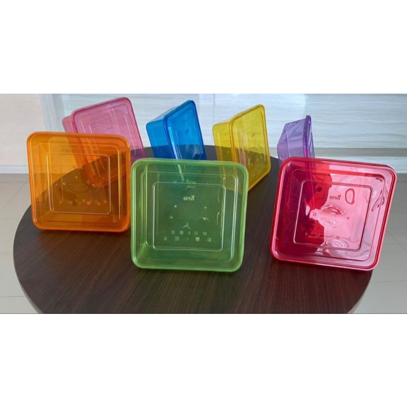 2000ml Thinwall Full Warna Food Storage ENVI BAHAN LENTUR