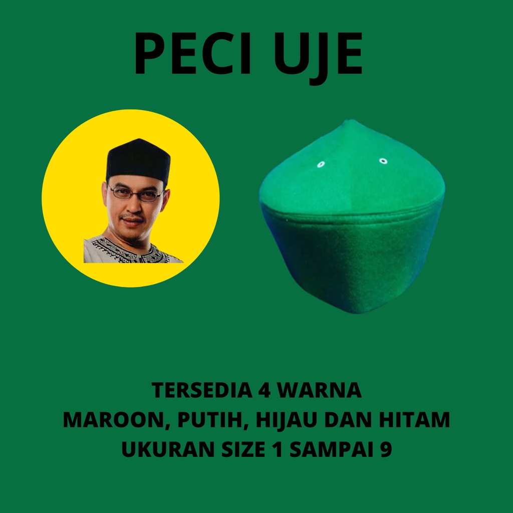 PECI UJE PECI SULTHAN TERLARIS KOPIAH SONGKOK POLOS