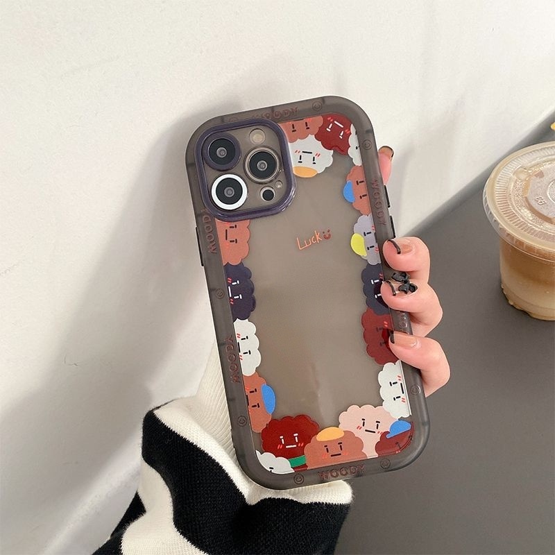 IPHONE Casing Ponsel Desain Beruang Cookies Coklat Kompatibel Dengan Iphone12 13 11 Pro Max X Xs Max Xr Vvcbn