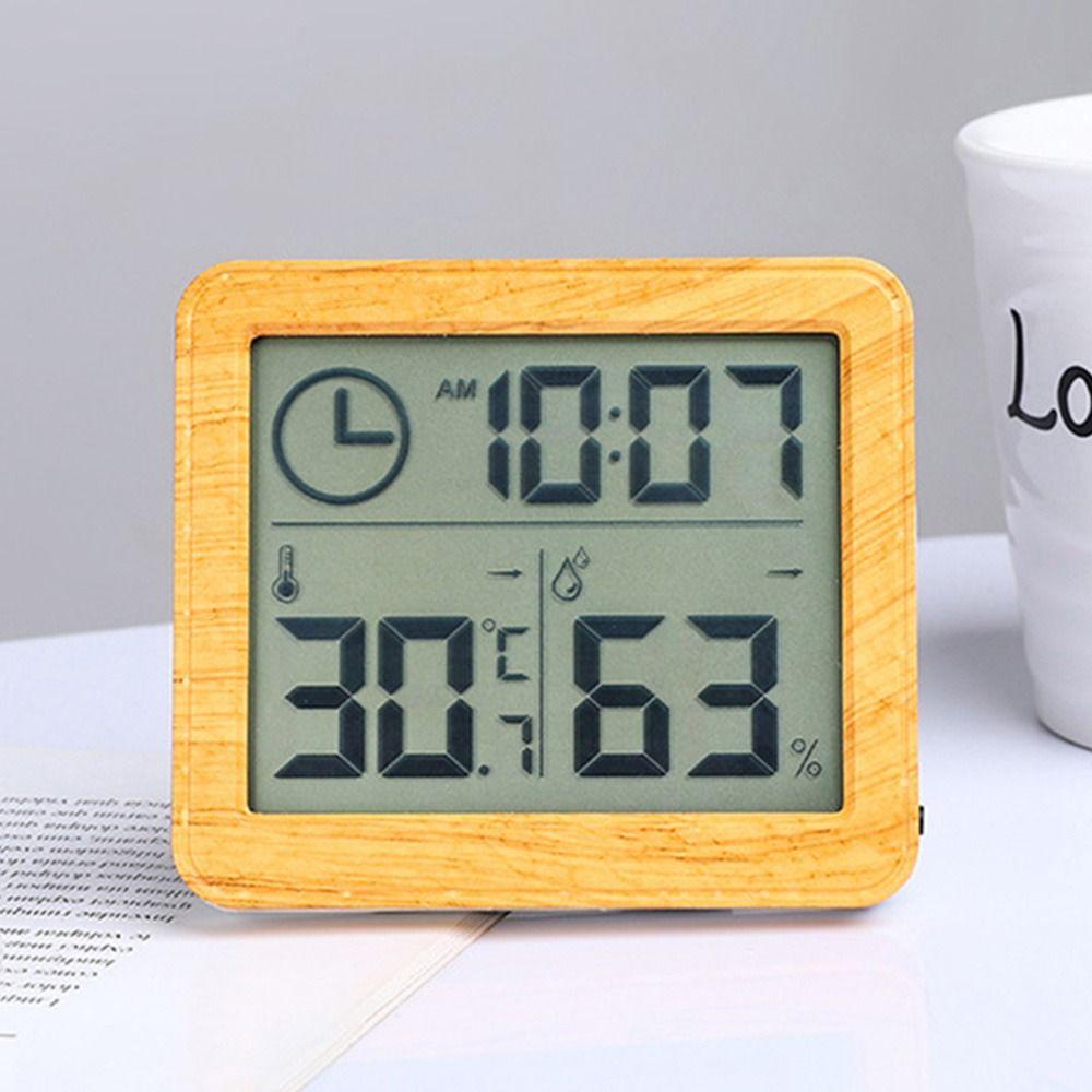 Top Digital Thermo-Hygrometer Thermo-Hygrometer Profesional Weather Station Jam Desktop Indoor