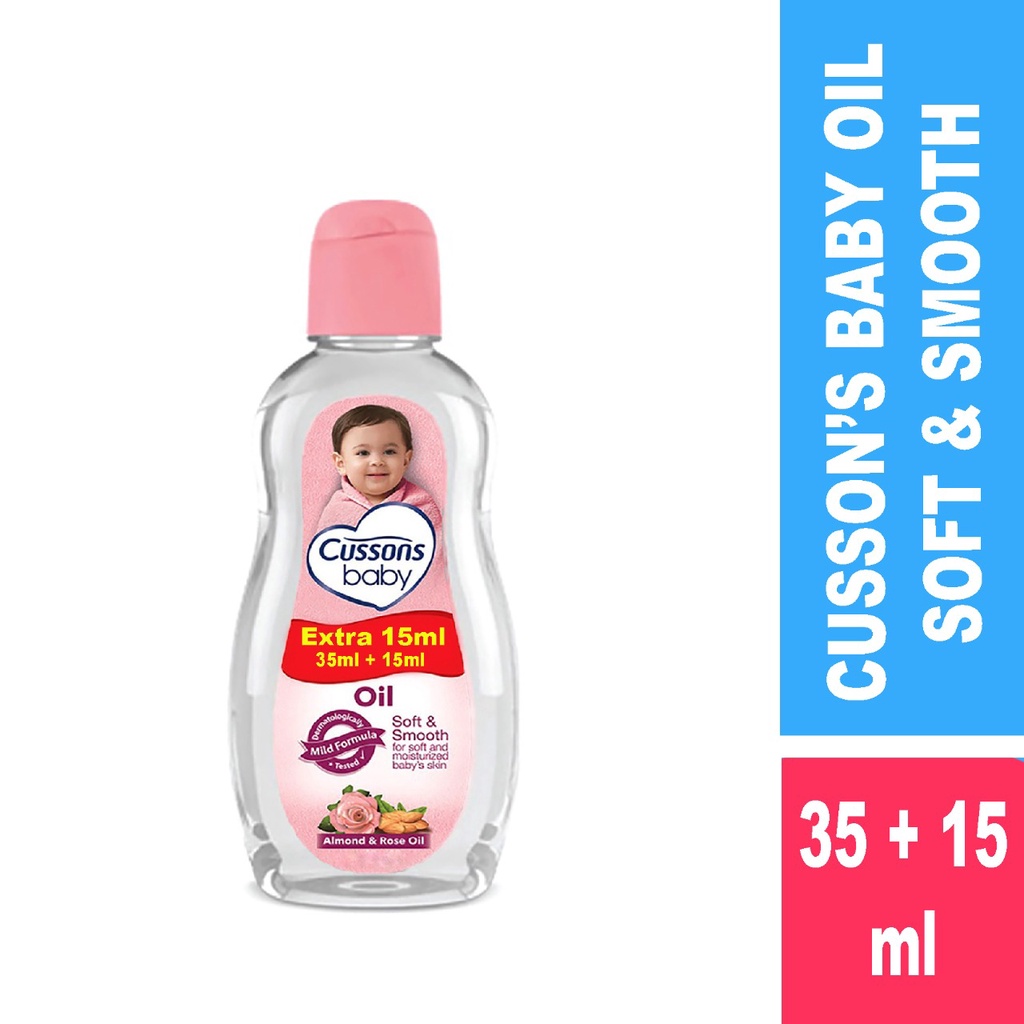 Cussons Baby Oil 35ml + 15ml - Soft &amp; Smooth