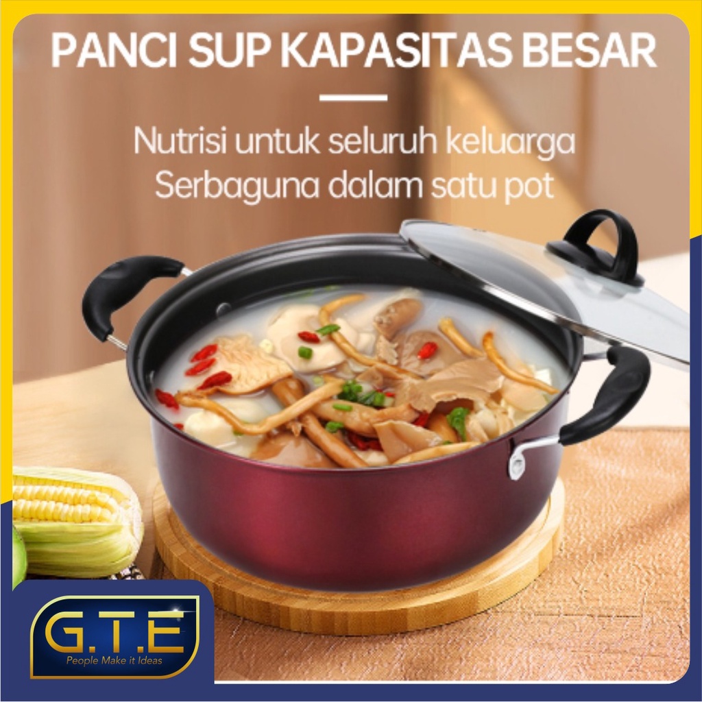 GTE | Panci Wajan Set isi 3pcs / Panci Penggorengan Set