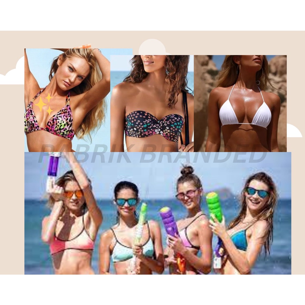 pabrik branded swimwear bikini top bottom baju celana rok renang wanita girl perempuan atasan sexy s