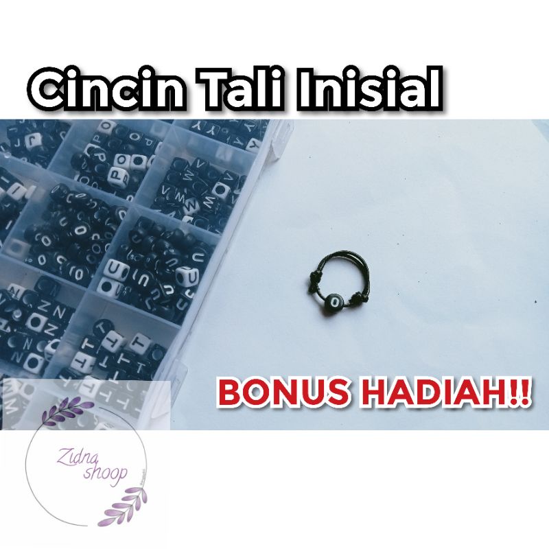 Cincin Tali Inisial Cincin Tali Korean Cincin Tali murah Cincin Persahabatan Cincin Minimalis Cincin