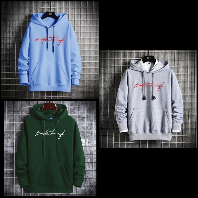 SWEATER HOODIE JUMPER PRIA COWOK HODDIE DISTRO MOTIF SIMPLE THINGS PREMIUM