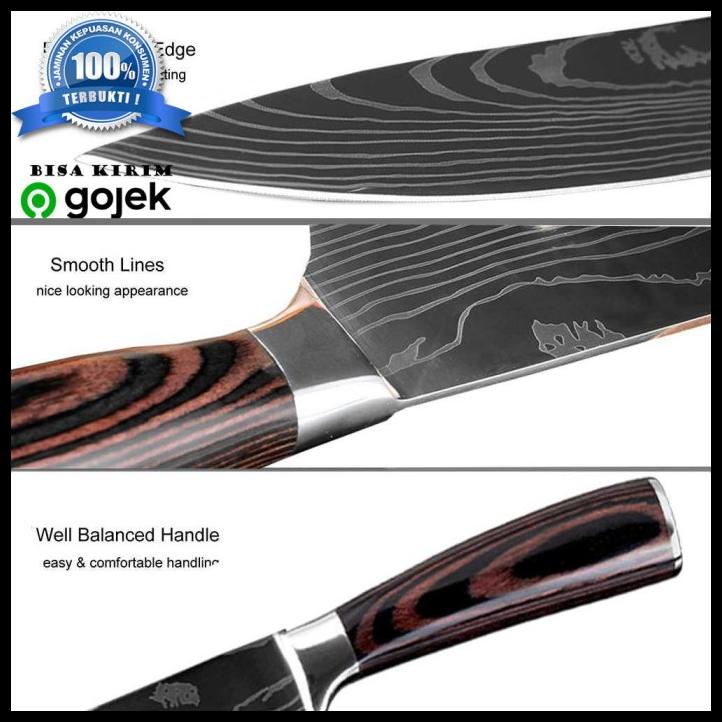 

Xituo Pisau Dapur Chef Damascus Pattern