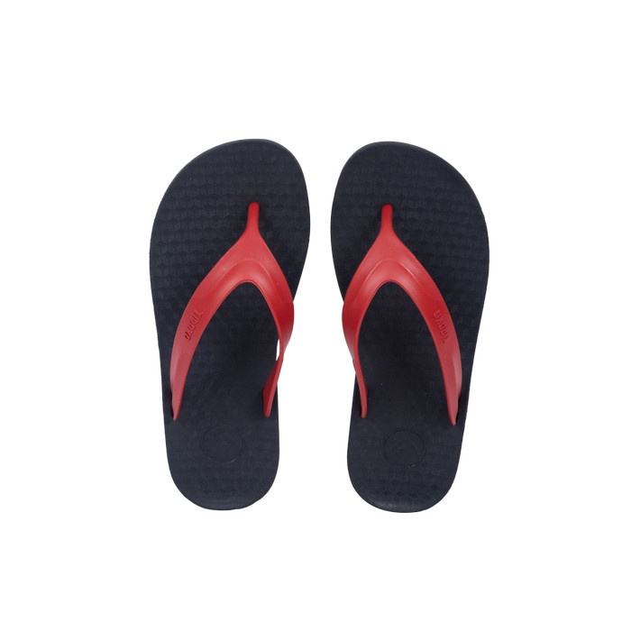 Sandal Sendal Jepit Capit Pria Flip Flops Kuat Elegan Elastis TIRAKA SANIP Hitam Merah