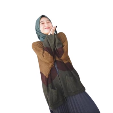 KALILA - CAMEROON Cardy / Cardigan Oversize / Cardigan Rajut Wanita Dewasa / Kardigan Rajut Wanita