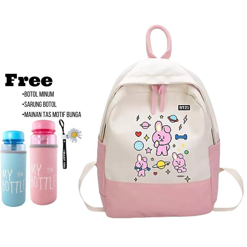 New Fashion Korea BT21 Tas Anak Krakter Lucu Ransel Sekolah Tk SD SMP Paud