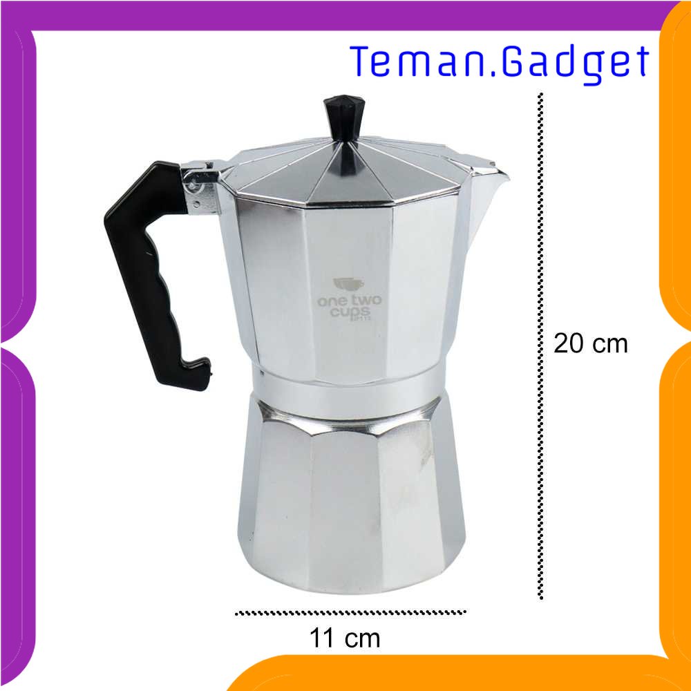 TG - DPR One Two Cups Coffee Maker Moka Teko Stovetop Filter 450ml 9Cup - JF112