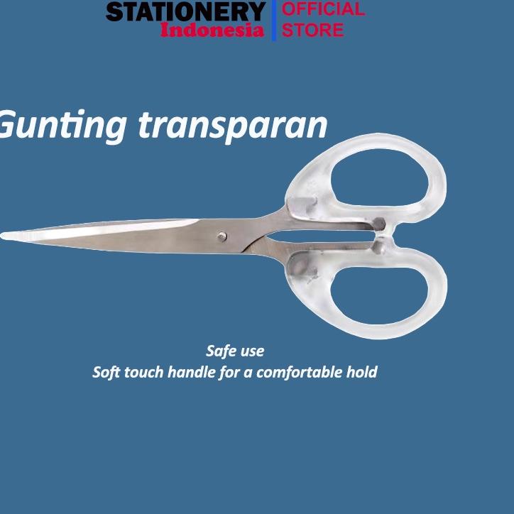 

(L>6R✓) Gunting Kertas Aesthetic Transparan Scissors Scrapbook Use - MIDORI F0091 paling laris