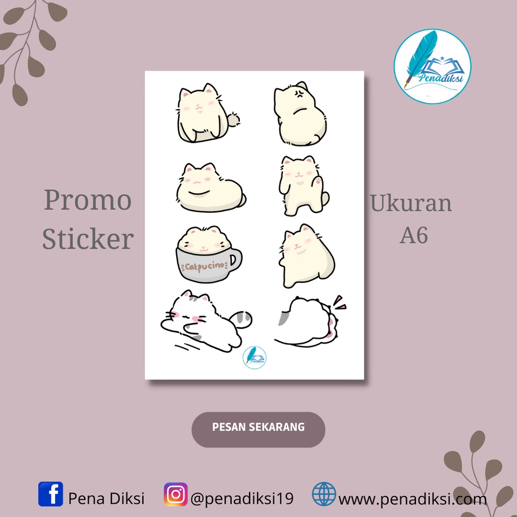 

Sticker Lucu Ukuran A6 Desain 004