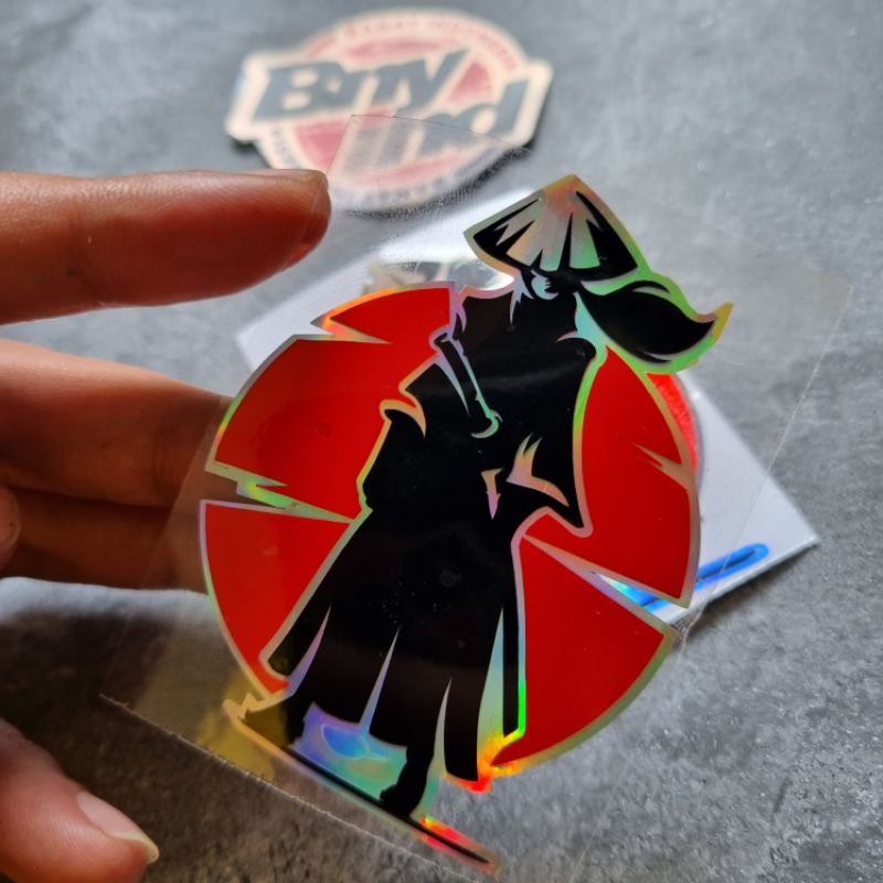 Sticker Samurai Jepang Stiker Ninja Samurai Cutting