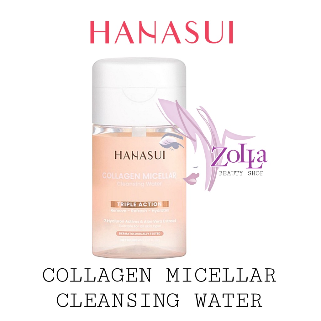 HANASUI COLLAGEN MICELLAR CLEANSING WATER - BPOM - MICELLAR CLEANSING HANASUI MURAH