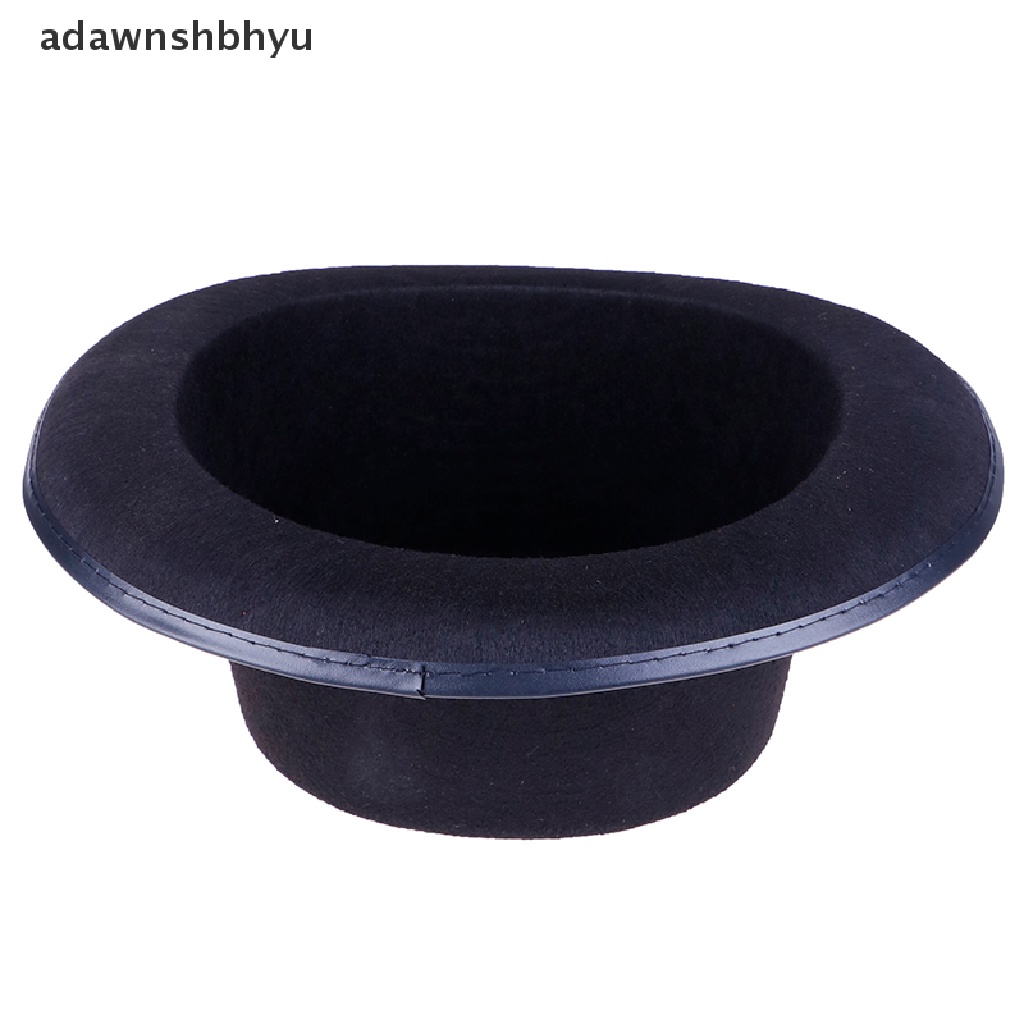 Adawnshbhyu Topi Hitam Top Hat Magician Costume Tuxedo Mat Hatter Wedding Natal Pesta Formal ID