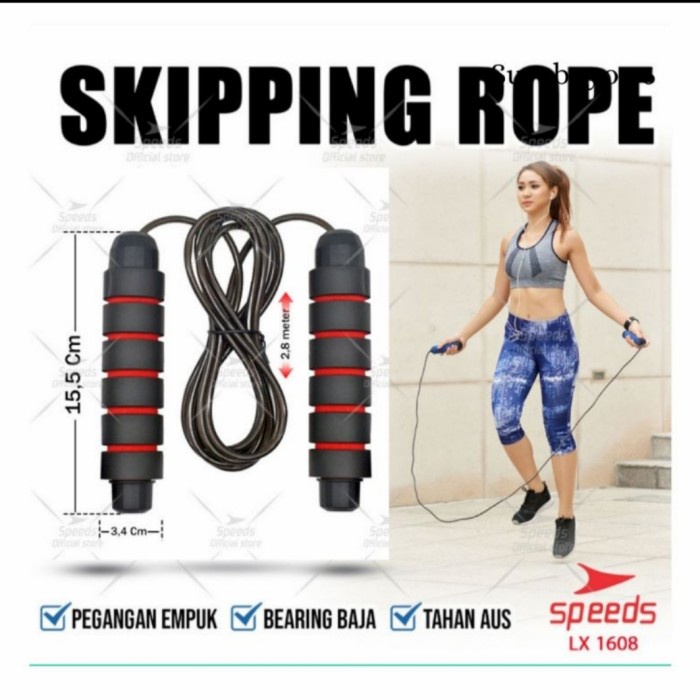 Skp Alat Olahraga Lompat Tali Speeds Skipping Rope