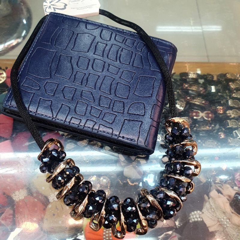 Kalung Premium quality Fashion Import Kristal kalung etnik Fashion Tidak karatan 884