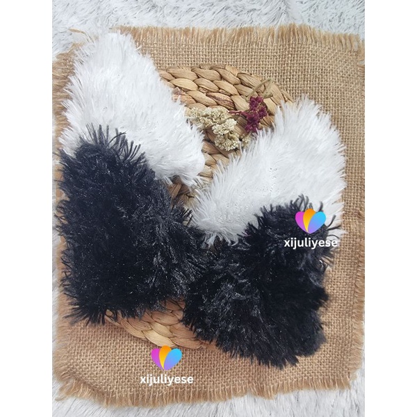 Sepasang kuping kucing helm bulu / kuping kucing helm / kuping kucing / Aksesoris helm kuping kucing